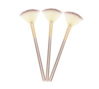 UKCOCO Kit De Maquillaje Brochas Para Polvos y Contorno 3 Piezas Tamaño Pequeño Fibra Sintética Para Mujeres Uso Facial Básico