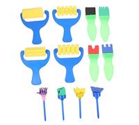 UKCOCO Kit de Pintura con Esponjas para Pinceles Rodillo DIY para Graffiti Creativo y Manualidades Artísticas Herramientas Ligeras y Duraderas para Pintar y Dibujar