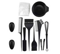 UKCOCO Kit Para Teñir El Cabello 12 Piezas Plástico Sin Olor Juego Profesional Accesorios Para Salón y Hogar Cuencos Cepillos Cubreorejas Para Mezclar y Aplicar Tinte