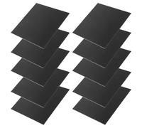 UKCOCO Láminas Acrílicas Negras 100x100 Mm 2 Mm Grosor 10 Unidades para Manualidades Bricolaje Pintura y Decoración Creativa Industrial y Científico Materias Primas Plástica Hojas