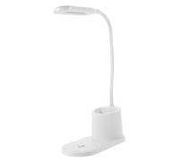 UKCOCO Lámpara de Escritorio y Diseño Portátil LED Recargable Soporte para Bolígrafo Brillo Ajustable en 3 Niveles Material Abs en Casa y Oficina para Lectura