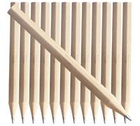 UKCOCO Lápices Cortos Hb de Madera Natural Lápices para Pequeños Paquete de 50 Unidades para Escritura y Dibujo Escolar Material de Oficina y Escolar