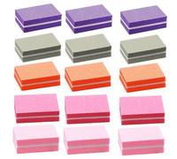 UKCOCO Limas Para Pulir Uñas y Bloques Pulidores De Esponja 50 Piezas Mini Tamaño Portátil Multicolor Para Manicura Profesional y Decoración De Uñas