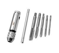 UKCOCO Llave de Carraca Ajustable con Mango T para Machos de Roscar M3-M8 Herramienta Manual Compacta y Ligera para Montaje y Reparación