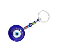 UKCOCO Llavero Colgante de Aleación Azul Diseño de Ojo Malvado, Accesorio para Llaves Que No Se Oxida y Trae Buena Suerte en Ropa y Bolsos