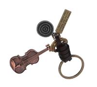 UKCOCO llavero violín llavero de violín en miniatura llavero instrumento musical decir musical accesorio musical llavero de música llaveros divertidos para hombres Aleación de zinc
