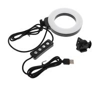 UKCOCO Luz De Relleno De Anillo De Clip Iluminación para Videoclips y Videoconferencias Ajustable para Ordenadores y Portátiles para para Movil