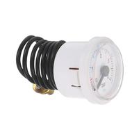 UKCOCO Manómetro Presión Caldera de Pared 4 Bar Tapón 6 Mm para Calefacción por Suelo Radiante, Repuesto de Medición Precisa y Control de Presión Fiable