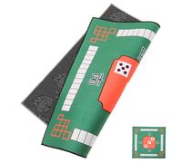 UKCOCO Mantel Antideslizante y Silencioso para Mesa de Mahjong Verde, Cubierta de Goma Gruesa y Lavable, Adecuado para Jugadores de Póker y Mahjong en Hogares, Hoteles y Restaurantes