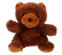 UKCOCO Marioneta de Mano Oso Pardo de Peluche Suave Juguete Educativo Interactivo para Contar Historias Muñeco Animal de Felpa para Imaginativo y Desarrollo Creativo