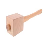 UKCOCO Martillo de Madera Maciza para Carpintería Maza Sólida de Haya Pulida Herramienta Manual Resistente y Versátil para Proyectos de Ebanistería y Reparaciones el Hogar