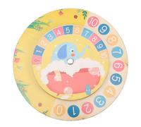 UKCOCO Material Didáctico De Madera para Enseñar Matemáticas Reloj Didáctico para Juguete Educativo para Aprender Contar Reloj