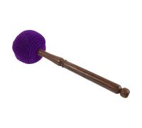 UKCOCO Maza de Percusión de Fieltro de Lana para Cuencos, Mazo de Golpe Medio en Color Púrpura, Accesorio para Meditación y Terapia Sonora, Herramienta para Cuencos Cantores Nepalí