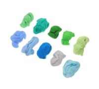 UKCOCO Mecha de Lana para Fieltrar 10 Piezas 10 G Paquete Fibra Hilada a Mano Colores Surtidos Material para Manualidades y Costura Uso en Fieltrado Aguja y Bricolaje Creativo