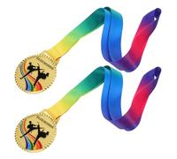 UKCOCO Medallas de Metal para Taekwondo 2 Piezas Cordón para Competiciones Deportivas y Premiaciones de Karate, Medallas de Ganador para Eventos y Trofeos de Artes Marciales