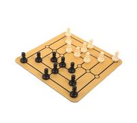 UKCOCO Mesa Portátil Nine Mens Morris para Adultos y Tablero de Ratón Multifuncional Piezas Tridimensionales Entretenimiento y Reuniones Sociales