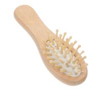 UKCOCO Mini Peine De Madera Cepillo Desenredante Peine Masajeador Cuidado Del Cabelludo Cepillo Acolchado Para Viajar y Uso Diario