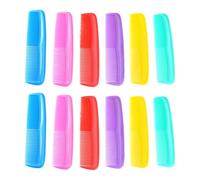 UKCOCO Mini Peine de Plástico Portátil para Peluquería y Barbería, Resistente E Irrompible, Pack de 12 Piezas Adecuado para Corte y Estilizado en Barber Shops Color Color Aleatorio