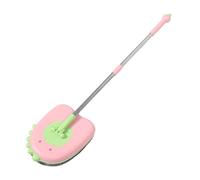 UKCOCO Mini Trapeador Infantil con Cabezal Giratorio Diseño de Dinosaurio Rosa Juguete de Limpieza para Herramienta para Fomentar Responsabilidad y Habilidades el