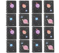 UKCOCO Minicuadernos Bloc de Notas Pequeño de Bolsillo 16piezas Papel Portátil Doble Espiral Alta Durabilidad para Viajes y Vacaciones, Adecuado para Adolescentes y Chicas