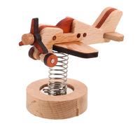 UKCOCO Modelo De Avión De Madera DIY: Avión Pequeño De Juguete con Resorte Que Se Balancea, Kit De Manualidades De Aviones De Madera para Niños, Decoración para El Tablero del Auto, para