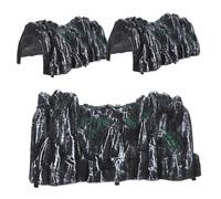 UKCOCO Modelo De Túnel Miniatura De Cueva Artificial para Niños, 3 Piezas De Plástico Resistente, Accesorio De Tren para Escena De Simulación y Decoración Creativa