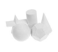 UKCOCO Modelos De Dibujo 3D Formas Geométricas Yeso Mini 5 Piezas Resina Reutilizable Práctica Boceto Artístico Decoración Educativa para Estudiantes y Artistas