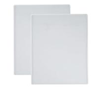 UKCOCO Molde de Silicona Flexible para Resina Epoxi, Reutilizable, 2 Piezas para Diy, Tapete de Escritura y Manualidades, Color Blanco, Adecuado para Banquet
