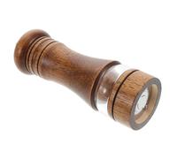 UKCOCO Molino Manual de Pimienta y Sal de Madera con Núcleo Cerámico Diseño Elegante con Ventana Transparente para Cocina y Camping Accesorio para Especias