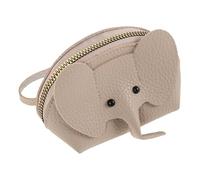 UKCOCO Monedero de Elefante de PU Pequeño y Flexible Diseño de Dibujos Animados, Bolsa para Monedas Fácil de Limpiar y Conveniente para Viajes