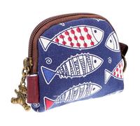 UKCOCO Monedero Pequeño Japonés Monedero para Monedas Bolsa de Cambio para Billetera Mujer Estilo Coquilla Tela Compacta Uso Diario Estilo Aleatorio