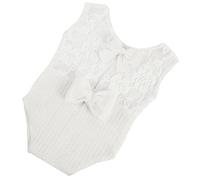 UKCOCO Newborn Girl Photography Outfit Girl Lace Bow Romper Photography Props for Special Occasions Soft and Breathable Fabric for Shower and Photoshoots