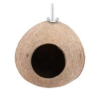 UKCOCO Nido De Pájaro De Cáscara De Tornillos Refugio Natural para Aves Casa De Pájaros Colgante Hecho a Mano Tamaño Mediano para Jardín y Exteriores Adecuado