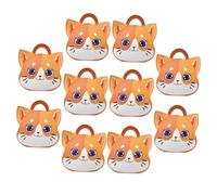 UKCOCO Obsequio de Papel Plegables Asas Forma de Gato 10 Cajas Ideales para Regalos en Bodas y Acción de Gracias