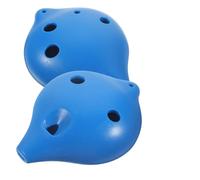 UKCOCO Ocarina 6 Agujeros para Principiantes, 2 Unidades Azul, Tonos Ac, Diseño Portátil y Ligera para Niños y Adultos, Instrumento Musical Fácil de Tocar y Aprender