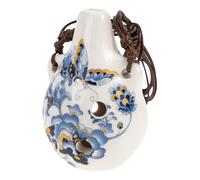 UKCOCO Ocarina de Cerámica Portátil para Principiantes, Instrumento de Viento Alto de 6 Agujeros, Mini Ocarina, Ligera y Fácil de Transportar, Adecuado para Prácticas Domésticas