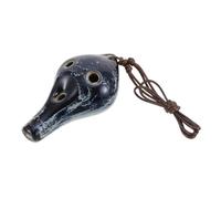 UKCOCO Ocarina de Cerámica y Superficie Lisa para Principiantes de 6 Agujeros Maravilloso Instrumento Portátil Color Aleatorio Adecuado para Aprendizaje Musical
