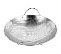 UKCOCO Olla de Cocina de Metal Anti-desbordamiento 8 Pulgadas B Tipo, Sartén Pequeña con Doble Asa Aislante, Utensilios de Cocina para Estofado y Hot Pot en Hogar
