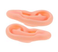 UKCOCO Orejas de Silicona Realistas Modelo de Oreja para Practicar Perforaciones Flexibles Simulación de Postizas Accesorios de Exhibición Herramientas de Enseñanza para Cosmetología