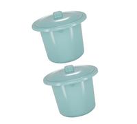 UKCOCO Orinal Portátil para Niños 2 Piezas con Tapa, Urinario Nocturno Duradero de Plástico, Recipiente para Orina Doméstico Fácil de Limpiar, Adecuado para Uso Infantil y Personas Mayores