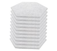 UKCOCO Panel Acústico Hexagonal de 10 Piezas Aislamiento Acústico Fieltro Absorbente para Paredes para Estudio Oficina y Instalación Material Resistente