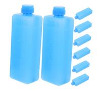 UKCOCO Paquete De 8 Cubitos De Hielo Azules Para Almacenamiento Portátiles Para Aire Acondicionado Congelador Bloques De Hielo De Polietileno O Almohadillas De Enfriamiento Para