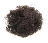 UKCOCO Paquete de Peluca de Coleta Trenzada Africana Rizada para Mujeres Negras Moño de Cabello Sintético Cordón Extensión de Coleta Postiza para Recogidos de Cabello