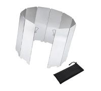 UKCOCO para Hornillo de Camping Placas de Aluminio Ajustables Protector Cortaviento Portátil para Estufa al Aire Ahorro de Combustible para Picnic y Senderismo Color Color Aleatorio
