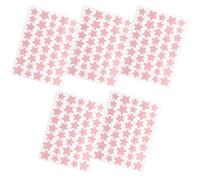 UKCOCO Parches para Granos Invisibles en Forma de Estrella, 5 Piezas Portátiles para Rostro, Control de Acné y Reducción de Manchas Oscuras, Compatibles Maquillaje, Cuidado Facial Diario