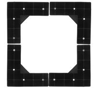 UKCOCO Patas de Muebles Elevadores en Plástico 6.1 Pulgadas 4 Unidades Soporte Estable para Cama y Lavadora en Hogar