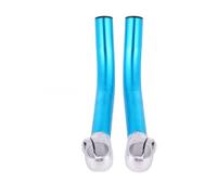 UKCOCO PC manillar de metal azul para bici montaña y carretera, manetas bicicleta antideslizantes, cómodo de sujetar, para descenso y off-road, para riders