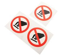 UKCOCO Pegatinas de Advertencia Adhesivas No Tocar de 100 Mm, Calcomanías de Etiqueta de Seguridad para Maquinaria Industrial, 3 Piezas, Señal de Precaución para Fábricas y Obras