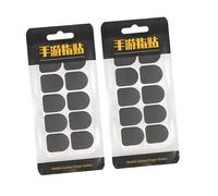 UKCOCO Pegatinas de Fibra de Carbono Desechables para Juegos Móviles, Funda para Dedos Antideslizante y Transpirable, Tamaño Pequeño, Paquete 2 Bolsas, Color Gris, para Gamers Móviles