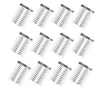 UKCOCO Pegatinas De Transferencia Para Cejas 12 Piezas Tamaño Mediano Impermeables Para Cejas Artificiales Uso Facial Falso Cabello